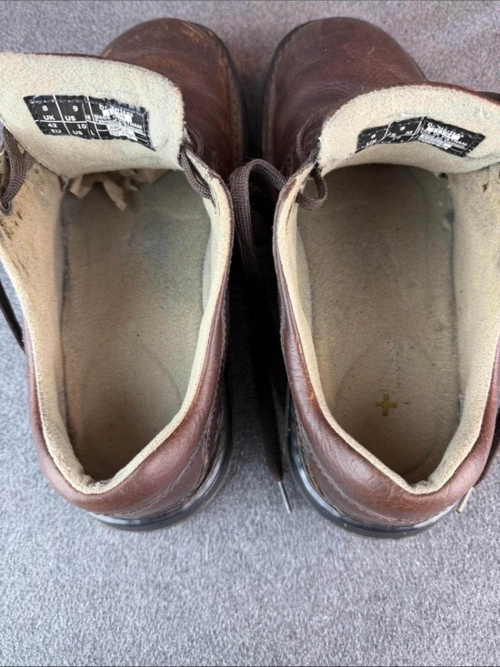 Dr. Martens Unisex Dark Brown Leather Lace-Up‎ Oxfords M9|W10